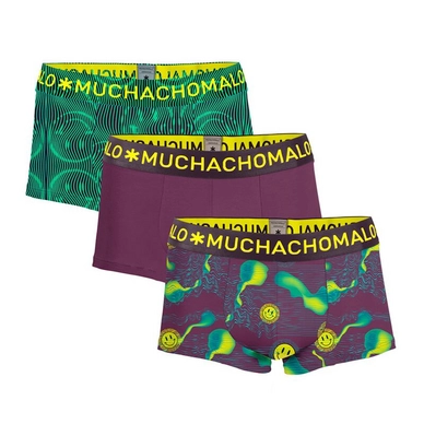 Boxershort Muchachomalo Trunk Acid House Print Print Black Herren (3-teilig)