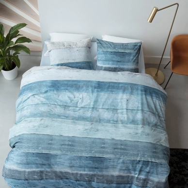 Dekbedovertrek At Home by Beddinghouse Lived Blue Katoen