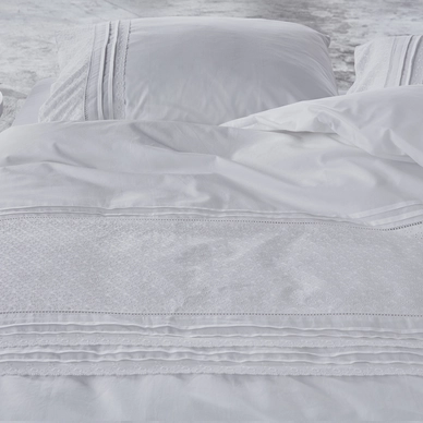 Taies d'oreiller Essenza Alexia White Percale (50 x 75 cm)