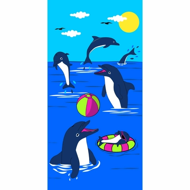 Strandlaken Le Comptoir De La Plage Imprimés Enfants Dolphin Game