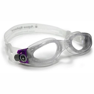 Zwembril Aqua Sphere Kaiman Small Clear Lens Sparkle/Purple