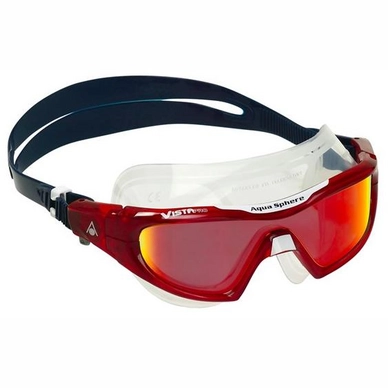 Zwembril Aqua Sphere Vista Pro Titanium Mirrored Lens Dark Blue/Red