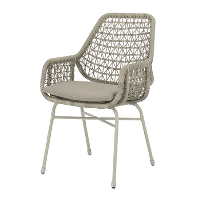 Tuinstoel Applebee Zara Dining White 53 Aluminium Black Stir
