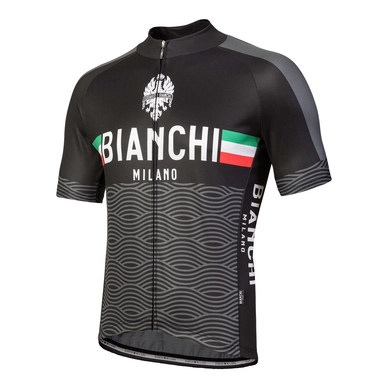 Fietsshirt Bianchi Milano Men Attone Zwart/Grijs