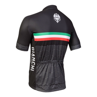Fietsshirt Bianchi Milano Attone Heren Zwart/Grijs