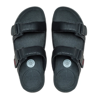 Sandaal FitFlop Gogh™ Moc Slide Adjustable PU Men Black