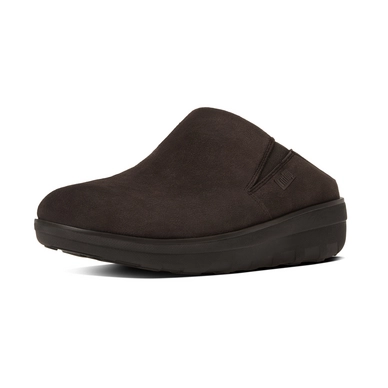 FitFlop Loaff Suede Clog Chocolate