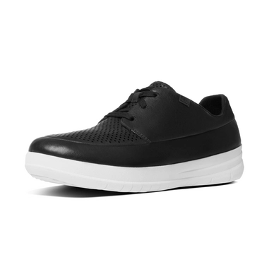 FitFlop Sporty-Pop Softy Sneaker Leather Black Anthracite