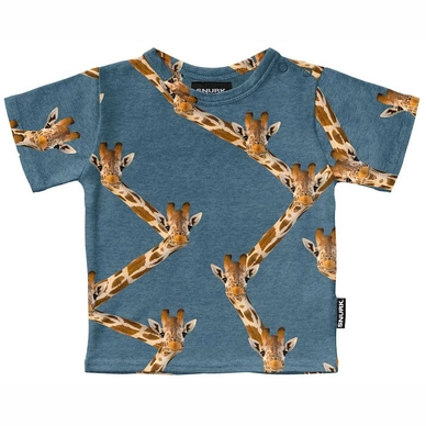 T-Shirt SNURK Baby Giraffe Blue