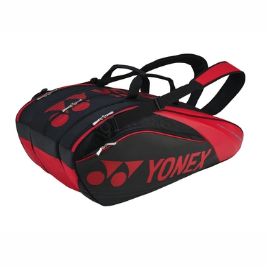 Schlägertasche Yonex 9629EX Pro 9PCS Racquet Bag Rot Schwarz