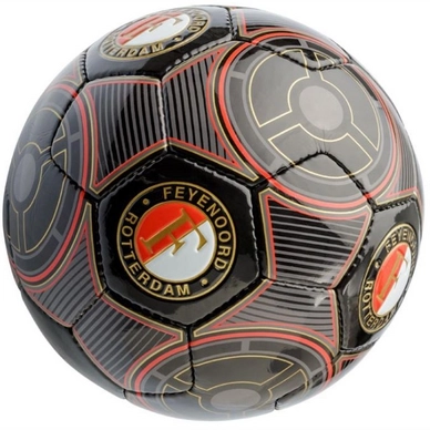 Voetbal Feyenoord Embossed Zwart Leer