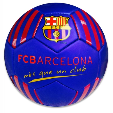 Voetbal Barcelona Metallic Logo Blauw Leer