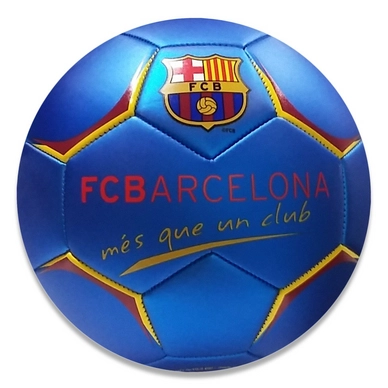 Voetbal Barcelona Logo Metallic Blauw Leer
