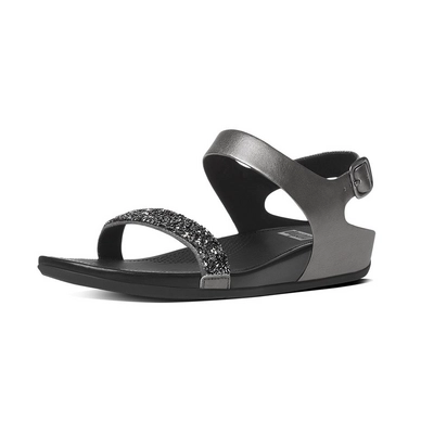 FitFlop Banda Crystal Sandal Leather Pewter