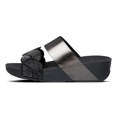 FitFlop Paisley Rope Slides All Black