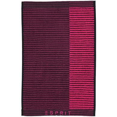Gästehandtuch Esprit Bloki Black Aubergine Raspberry
