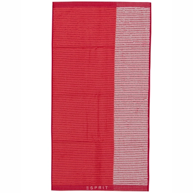 Douchelaken Esprit Bloki Red Cayenne Rose