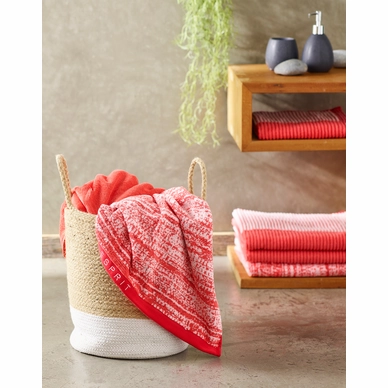 Handdoek Esprit Bloki Red Cayenne Rose