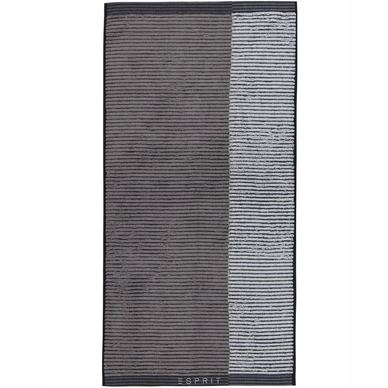Handtuch Esprit Bloki Black Grey Silver