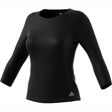 Tennisshirt Adidas Advantage 3/4 Tee Women Black/Clear Onix