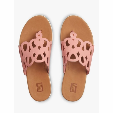 FitFlop Women Elodie Entwined Loops Toe-thongs Rose Pink