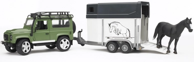 Bruder Land Rover Defender Met Paardentransport 02592