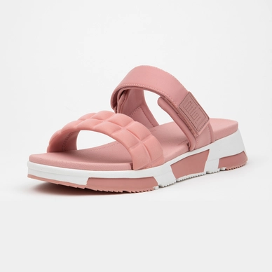 FitFlop Women Haylie Quilted Cube Slide Rose Pink