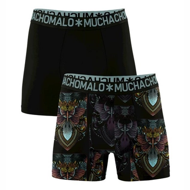 Boxershort Muchachomalo Men Shorts Butterflight Print/Black (2-Pack)