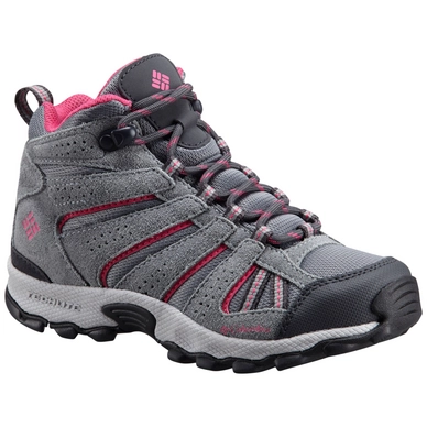 Chaussure de marche Columbia Youth North Plains Mid Waterproof Grey Ash Ultra Pink