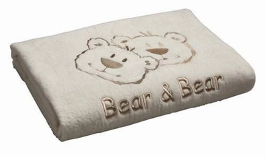 Babydeken Anel Bear and Bear Ecru Fleece