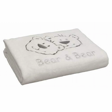 Babydeken Anel Bear and Bear Grey Fleece