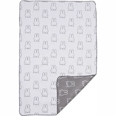 Babydeken Nijntje Dots Grey Katoen