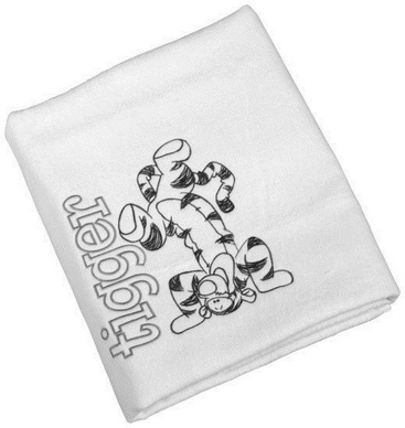 Babydeken Anel Tigger Upside-down White Fleece
