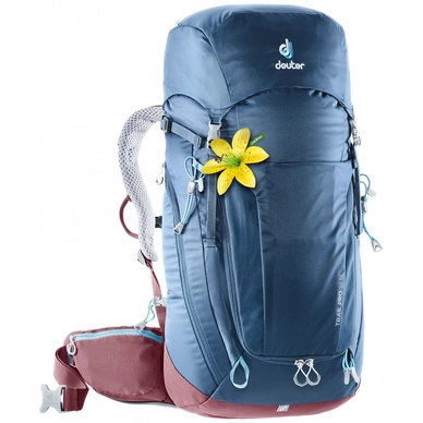 Backpack Deuter Trail Pro 34 SL Midnight Maron Blau