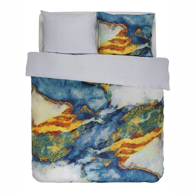 Taies d'oreiller Essenza Banos Blue Satin de Coton (50 x 75 cm)
