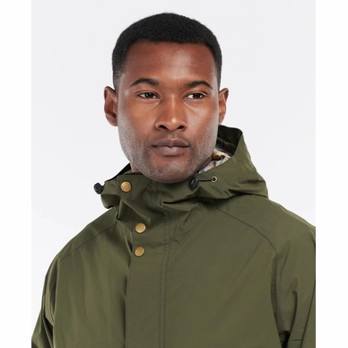Barbour Bedale Hooded Olive-2