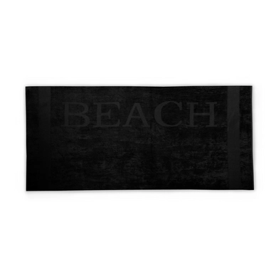 Strandlaken Beach Black (100 x 200 cm)
