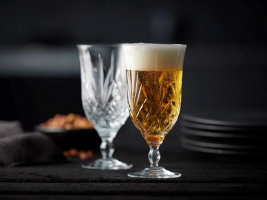 Bierglas Lyngby Glas Krystal Melodia Clear 400 ml (4-delig)
