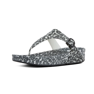 FitFlop Superjelly Black White Print