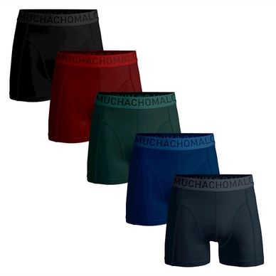Boxershort Muchachomalo Men Light Cotton Solid Blue (5-Pack)