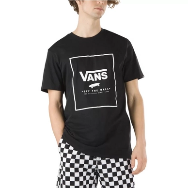 T-Shirt Vans Men Print Box SS Black White