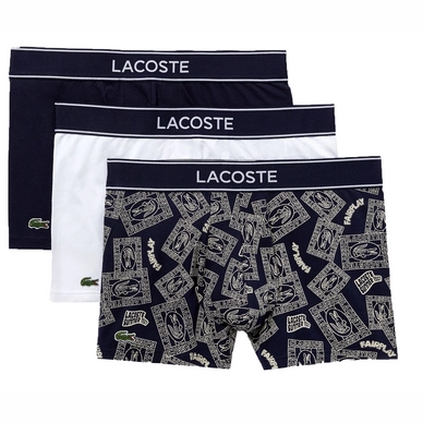 Boxershort Lacoste Men Casual Navy Blauw / Wit (Set van 3)