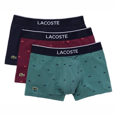 Boxershort Lacoste Men Casual Zwart / Rood / Groen (Set van 3)