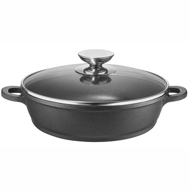Braadpan Berndes Vario Click Zwart Met Glazen Deksel 24 cm