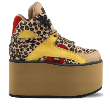 Sneaker Buffalo 1300-10 2.0 Leopard Suede Fur Leather