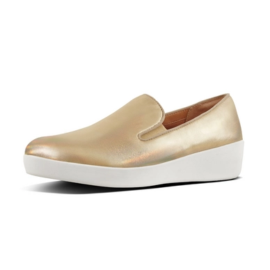 FitFlop Superskate Leather Gold Iridescent