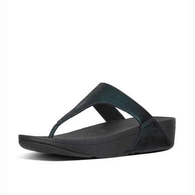 FitFlop Shimmy Suede Toe-Post Inky Green