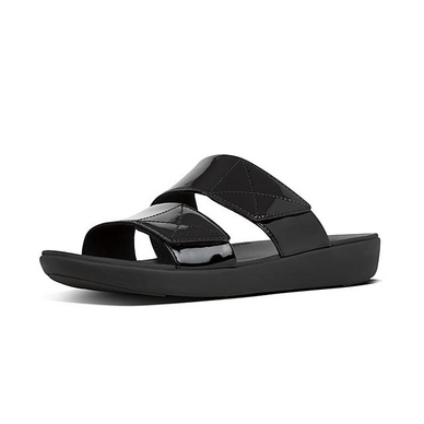 FitFlop Carin™ Patent Slides All Black