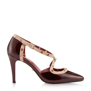 Pumps Dune Cayleigh Burgundy Patent Lea
