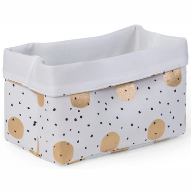 Opbergmand Childhome Canvas Mand Gold Dots